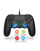 Controlador cableado Dobe con vibrador y botones extra ideal para tus videojuegos en Guatemala - BajoPPLCD.