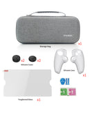 Funda protectora Dobe para PlayStation 5 Portal, set de bolsa EVA SlowBack, negra con cremallera.