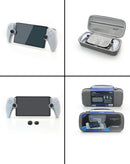 Funda protectora Dobe para PlayStation 5 Portal, set de bolsa EVA SlowBack, negra con cremallera.