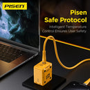 Cargador rápido PISEN Mecha de 45W con 2 puertos USB, ideal para cargar celulares y dispositivos móviles.