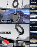 Encuentra el mejor soporte para teléfono de coche ajustable 360° con ventosa en Guatemala en SlowBack, ideal para mantener tu teléfono seguro mientras conduces.