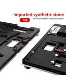 Soporte universal 6 en 1 para reparación de placa lógica de iPhone X y 11 Pro Max en Guatemala, ideal para talleres de reparaciones.