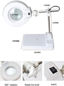 Compra la mejor lámpara magnificadora 2 en 1 con LED y brazo ajustable en Guatemala para tu escritorio.