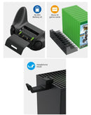 Reparación de soporte de carga multifuncional Dobe para Xbox Series X y Series S en Guatemala.