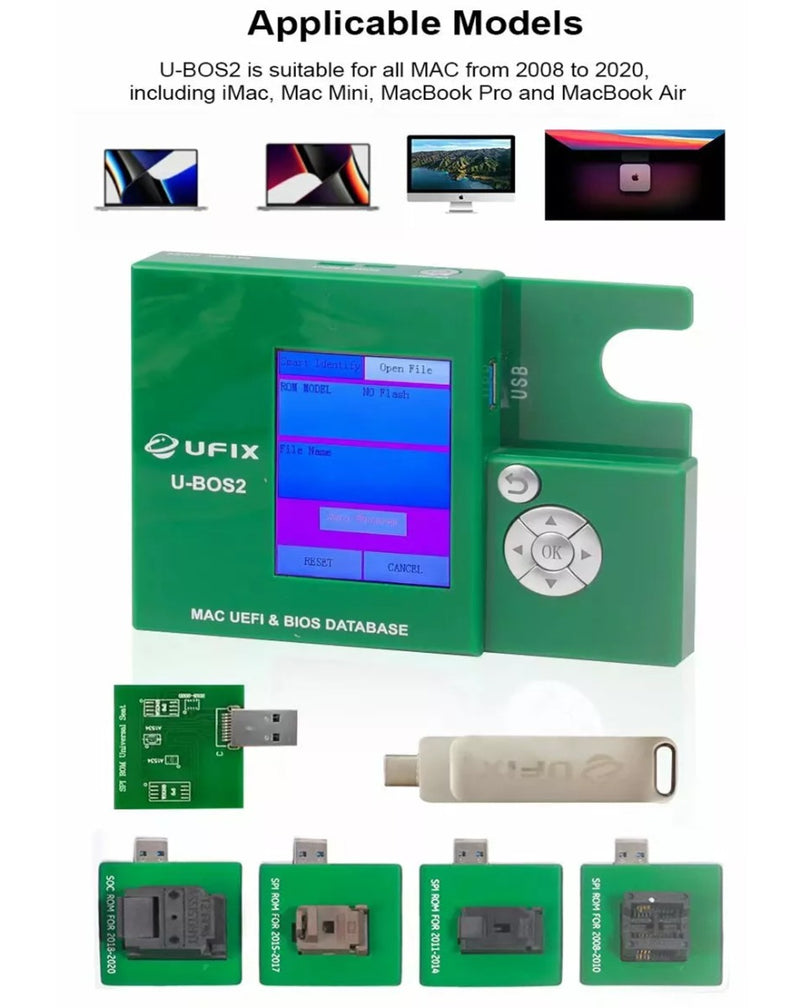 Ufix U-BOS2 Data Assistant MacBook UEFI and BIOS Database Read Write R ...