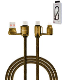 Cable USB A+C to C+L de carga rápida Ven-Dens en Guatemala para reparaciones y mayoristas.