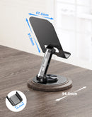 Soporte celular ajustable para coche VEN-DENS VD-HD053, con base de ventosa, ideal para smartphones en el salpicadero o parabrisas.