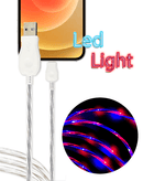 Cable USB A-L Non-MFI con LED de carga rápida de 3 pies en Guatemala, ideal para quienes buscan un cable de carga de alta calidad y rapidez.