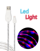 Encuentra en Guatemala cables USB A-C con LEDs de carga rápida en SlowBack, el mayorista líder en accesorios tecnológicos.
