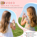 Walkie Talkie de video rosa para niños, con pantalla LCD y botones grandes, SlowBack, ideal para reparación.