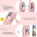 Walkie Talkie de video rosa para niños, con pantalla LCD y botones grandes, SlowBack, ideal para reparación.
