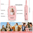 Walkie Talkie de video rosa para niños, con pantalla LCD y botones grandes, SlowBack, ideal para reparación.