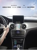 Transmisor FM Bluetooth 5.0 LDNIO C705Q negro, cargador auto USB dual con cable USB C.