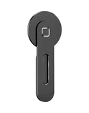 Soporte magnético de aleación de aluminio negro para teléfono, ideal para escritorio o coche.