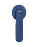 Soporte magnético de aleación de aluminio azul para teléfono, ideal para coche o escritorio.