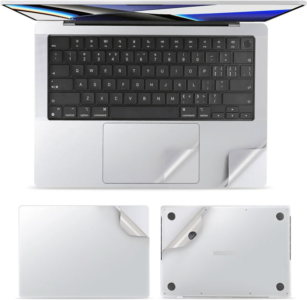 Protector antirayaduras 4en1 HD para Macbook Air disponible en Guatemala, ideal para evitar rayones y proteger tu dispositivo.