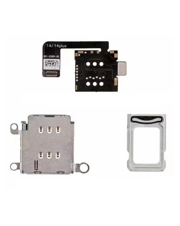 Reparación de puerto de carga con soldadura micro para iPhone 14 y 14 Plus en Guatemala, servicio profesional en talleres especializados.