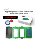 Encuentra el mejor molde de laminado OCA 5 en 1 para iPhone 14/14 Pro en Guatemala, disponible en talleres especializados y mayoristas.
