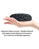 Soporte de muñeca Wylie antideslizante negro con diseño ergonómico para reparación de dispositivos electrónicos.