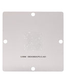 Conjunto de 7 stencils BGA para reballing de Xbox 360, ideal para reparación de PCB de consolas.