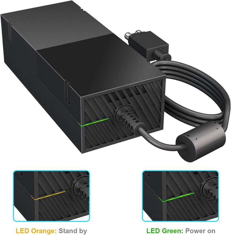 Encuentra el mejor Adaptador AC con cable US para Xbox One en Guatemala en SlowBack, especialistas en reparaciones y accesorios para consolas.