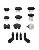 Encuentra en Guatemala un juego completo de botones de gatillo para Xbox One Elite Series 2 en color negro, ideal para reparaciones o reemplazos.
