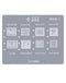 Kit de reballing CPU BGA XinZhiZao iPhone 6 a 15 PM, ideal para reparaciones y mantenimiento de iPhones en Guatemala.