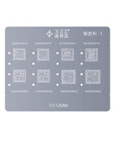 Kit de reballing CPU BGA XinZhiZao iPhone 6 a 15 PM, ideal para reparaciones y mantenimiento de iPhones en Guatemala.
