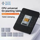 Kit de reballing CPU BGA XinZhiZao iPhone 6 a 15 PM, ideal para reparaciones y mantenimiento de iPhones en Guatemala.
