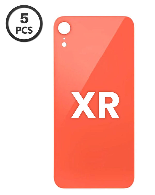Tapa trasera de iPhone XR con agujero mayor para cámara en Guatemala, venta al por mayor de pack de 5 en color Coral.