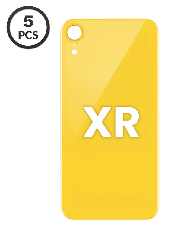 tapa trasera iPhone XR con agujero de camara mas grande (YELLOW)