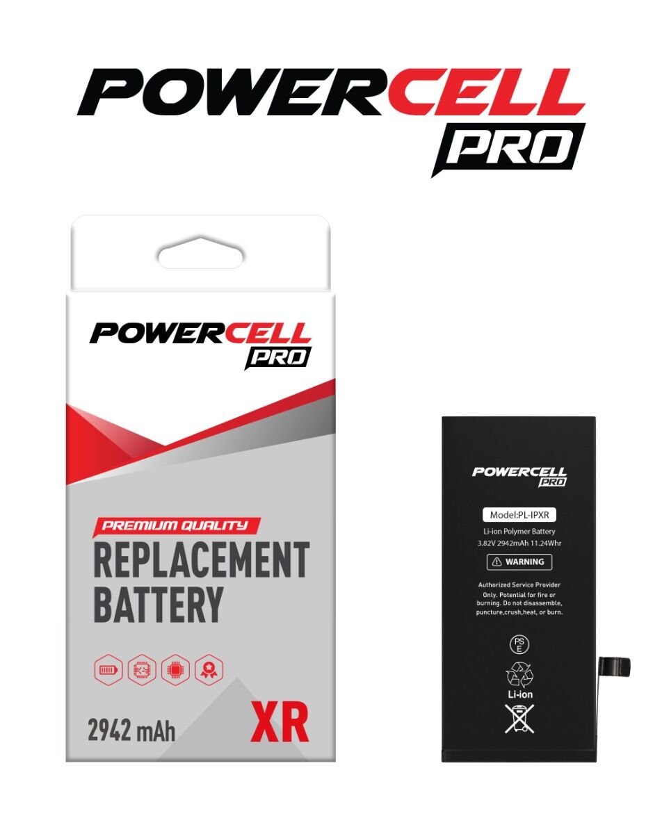 Bateria Powercell para iPhone XR (2942 mAh) – Celovendo. Repuestos para  celulares en Guatemala.