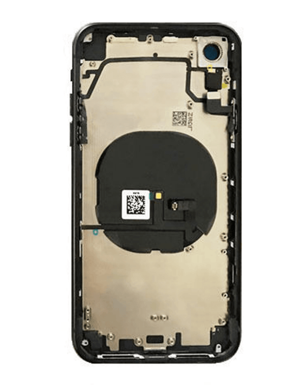 Compra tapa trasera con componentes preinstalados para iPhone XR en Guatemala al mejor precio.