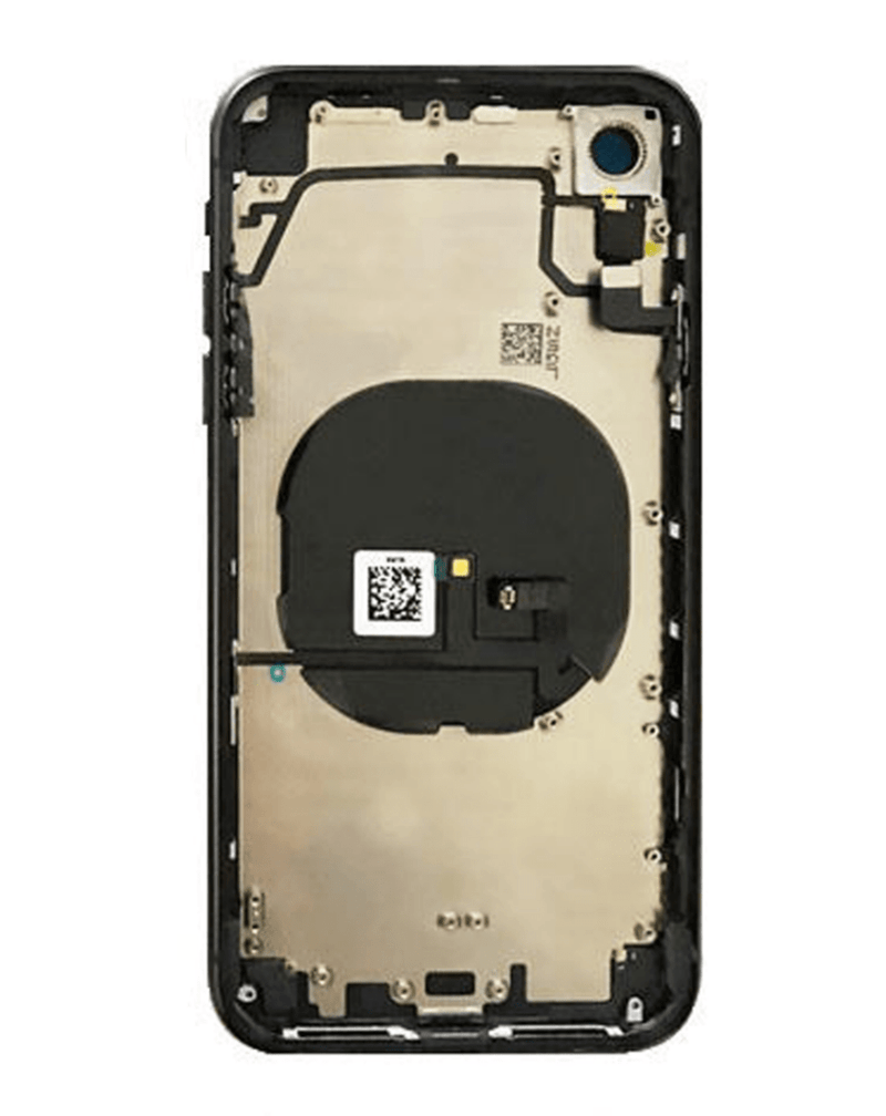 Compra tapa trasera con componentes preinstalados para iPhone XR en Guatemala al mejor precio.