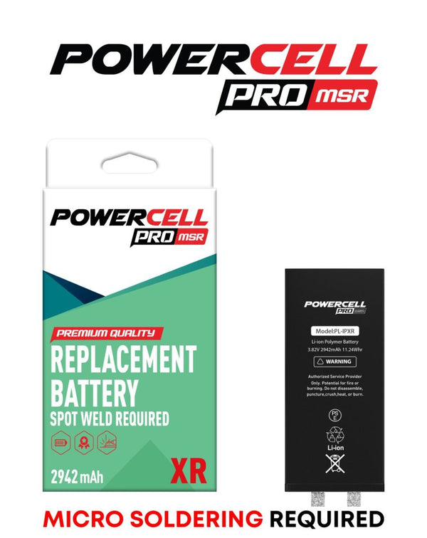 Celda de bateria Powercell de iPhone XR Lista para soldadura spot