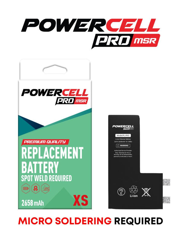 Celda de Bateria Powercell de iPhone XS Lista para soldadura spot