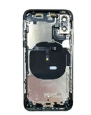 Compra la tapa trasera original con componentes preinstalados para iPhone XS en Guatemala, ideal para reparaciones en talleres especializados.