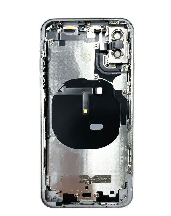 Compra la tapa trasera con componentes preinstalados para iPhone XS en Guatemala, ideal para reparaciones en talleres especializados.