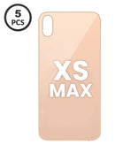 Compra la tapa trasera con orificio de cámara más grande para iPhone XS Max (Gold) en Guatemala, ideal para reparaciones en talleres especializados.