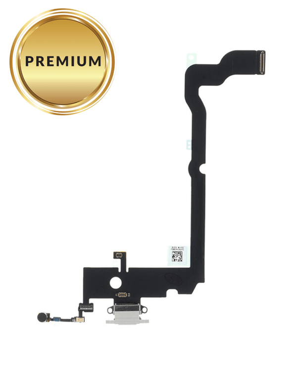 Reparación de puerto de carga con cable flex para iPhone XS Max en Guatemala.
