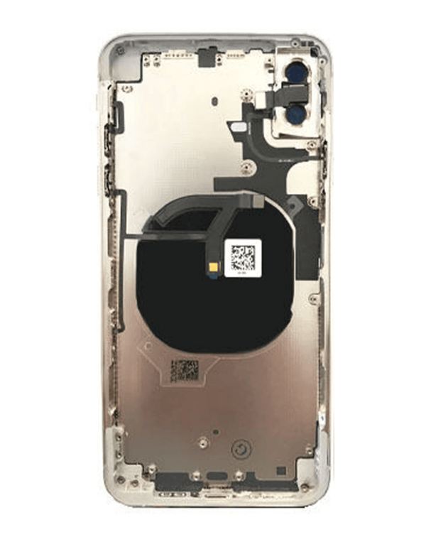 Tapa trasera con componentes preinstalados para iPhone XS Max en Guatemala, ideal para reparaciones y mayoristas.