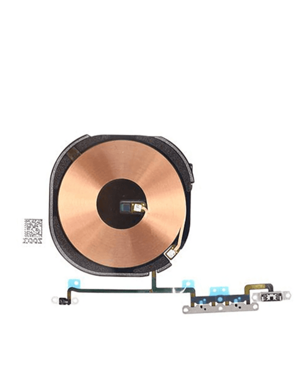 Encuentra el chip de carga NFC inalámbrico con botón de encendido y volumen para iPhone XS Max en talleres de reparación de iPhone en Guatemala.