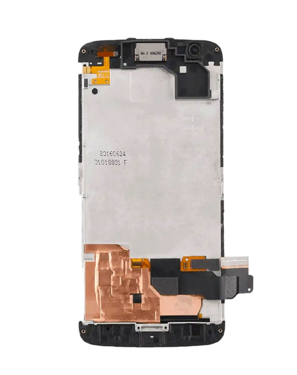 Reparación de pantalla con marco para Motorola Moto Z Force en Guatemala, pantalla LCD premium en color negro.