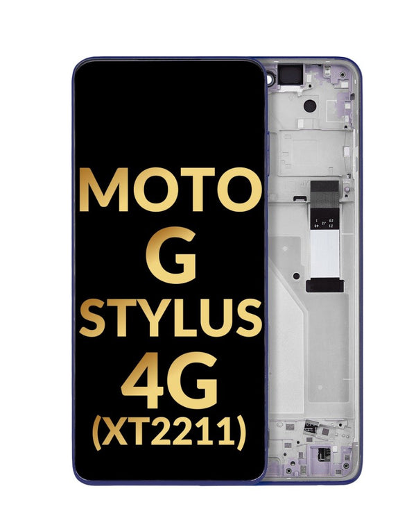 Encuentra la pantalla con marco para Motorola Moto G Stylus 4G en Guatemala, en un taller de reparaciones con servicio de instalación.