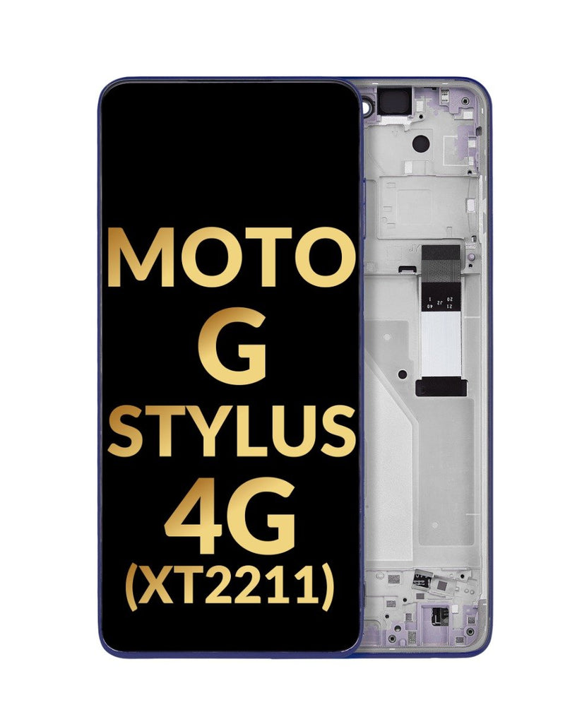 Encuentra la pantalla con marco para Motorola Moto G Stylus 4G en Guatemala, en un taller de reparaciones con servicio de instalación.