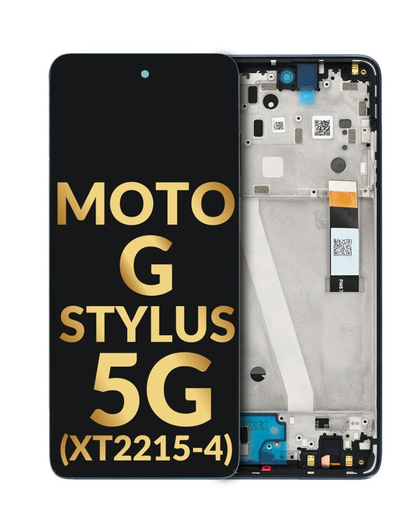 Venta al por mayor de pantalla con marco para Motorola Moto G Stylus 5G 2022 en Steel Blue en Guatemala.