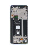Reparación de pantalla con marco azul para Motorola Moto G Stylus 4G en Guatemala.