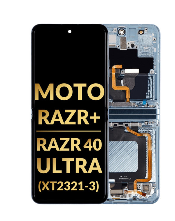 Reparación de pantalla OLED con marco para Motorola Moto Razr en Guatemala.