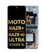 Reparación de pantalla OLED con marco para Motorola Moto Razr en Guatemala.