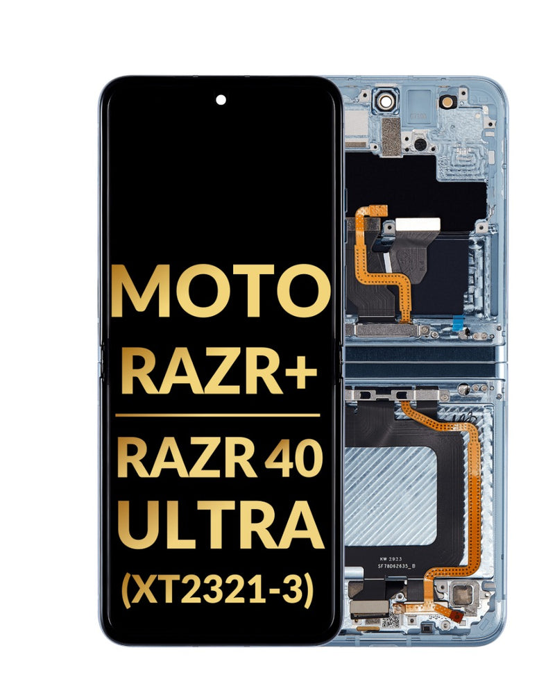Reparación de pantalla OLED con marco para Motorola Moto Razr en Guatemala.